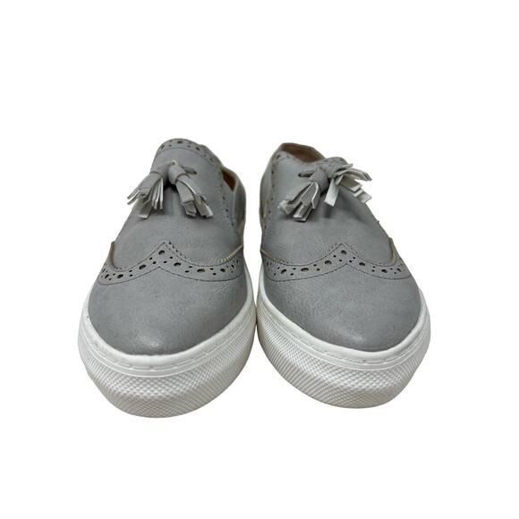 Journee Collection Alisha Gray Tassel Platform Loafers 6.5 - Picture 3 of 8